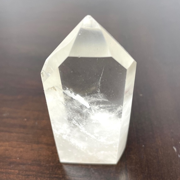 Clear Quartz Point Polished Standing Healing Stone - Picture 5 of 14